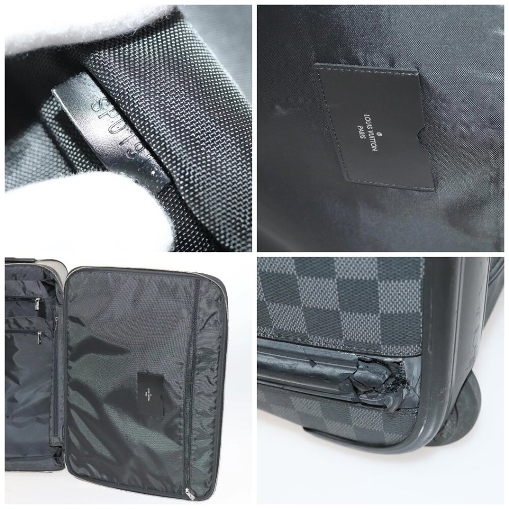 LOUIS VUITTON Damier Graphite Pegas 55 suitcase N23300 LV Auth 123620 - Picture 15 of 16
